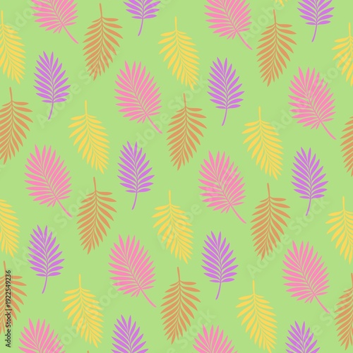 seamless pattern with colorful flowers