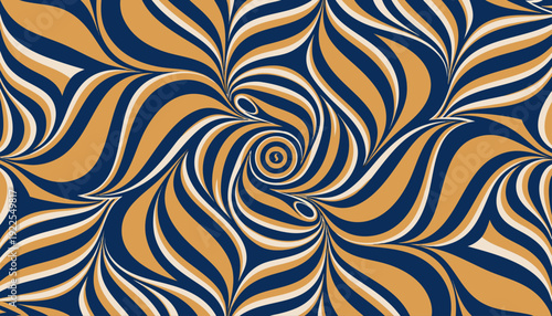 Very beautiful elegant seamless leaf pattern designed with abstract flowing shapes, refined minimal aesthetic, and harmonious tones suitable for luxury wallpaper and textile backgrounds.