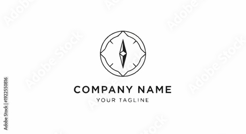 Fountain Pen Nib Logo Design Template.