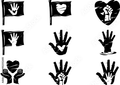 Hand of Hope Illustration - Vector