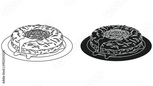 one dollar coin isolated