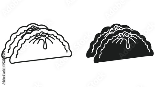 hand drawn vector illustration of bread