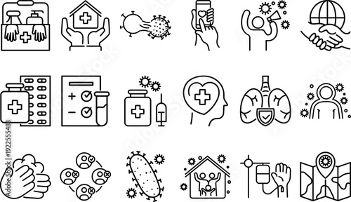 Virus and Disease Illustration - Vector