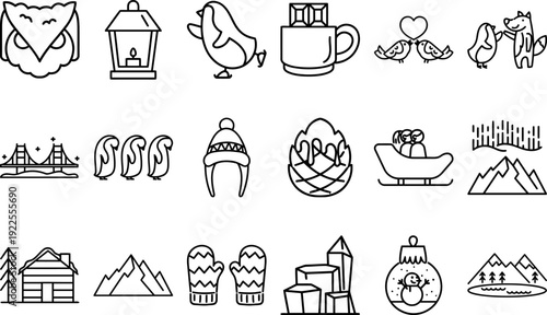 Winter Season Approaching - Vector Illustration