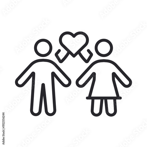 compassion icons outline and Flat Style,transparent background