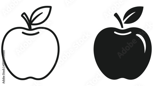 vector illustration of a tomato with leaf
