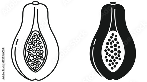 vector illustration of a black pepper