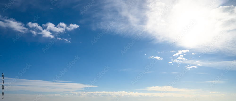 Obraz premium Blue Sky with White Clouds