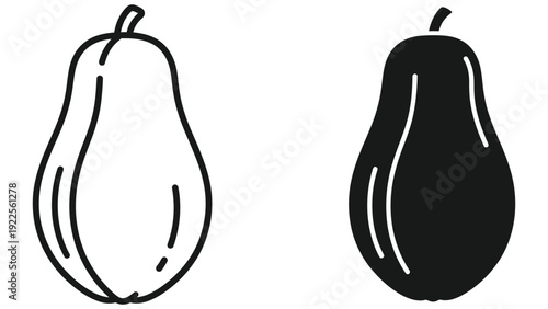 hand drawn vector illustration of an eggplant