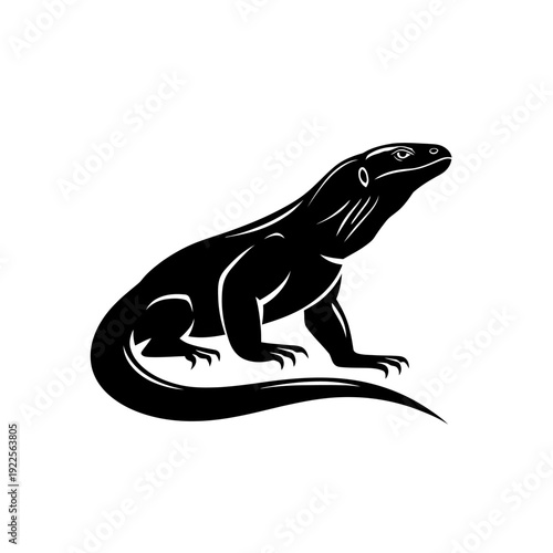 Komodo Dragon Lizard Wildlife Reptile Icon