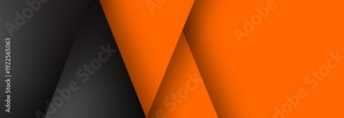 Abstract orange background with lines featuring a 3d pyramid design and golden geometric textures for a colorful vector wallpaper backdrop template