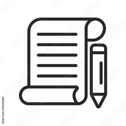 evaluation icons outline and Flat Style,transparent background