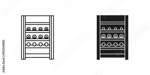 Modern wine rack design with bottles minimalist storage black metal home decor organization interior display