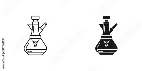 Black and white chess queen icons isolated on white background vector illustration design strategy game