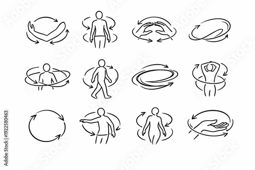 Everyday cycle smooth orbit loose simple vector gentle light image generation movement