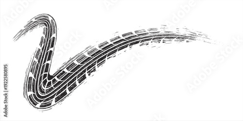Tire tread marks, wheel textures, tire marks - car racing, motocross, drift, rally, off-road and others. modern