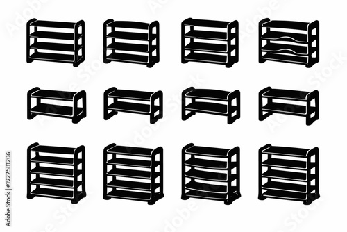 Image refined shapes geometry generation ergonomic icon height smooth frame simple vector