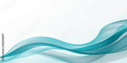 Dynamic abstract blue waves flow in a creative vector design featuring light curves and motion patterns for a professional business backdrop or artistic wallpaper