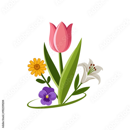 logo for a flower shop