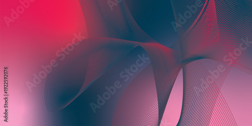 Dark noisy textured background with vibrant red, Pink, DeepPink and DarkSlateGray abstract glowing gradient waves with soft blur effect for modern header poster and banner cover design