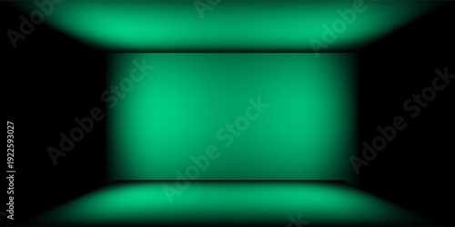 Abstract Luxury Dark green Room Background Using for Product Presentation Backdrop. vector dynamic luxury