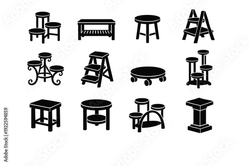 Dependable image everyday item furniture icon generation simple durable base decor sturdy