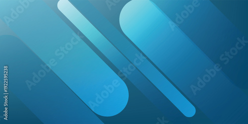 : Abstract dark teal geometric background with layered rounded diagonal bars and soft gradients eps10
