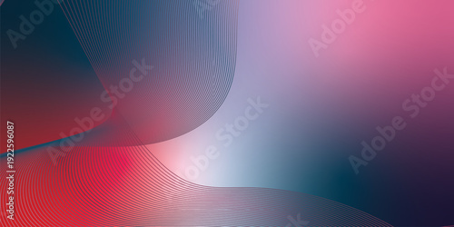 Dark noisy textured background with vibrant red, Pink, DeepPink and DarkSlateGray abstract glowing gradient waves with soft blur effect for modern header poster and banner cover design