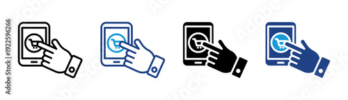 Touch Screen icon set multiple style collection