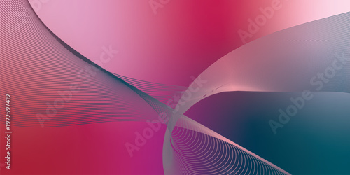 Dark noisy textured background with vibrant red, Pink, DeepPink and DarkSlateGray abstract glowing gradient waves with soft blur effect for modern header poster and banner cover design