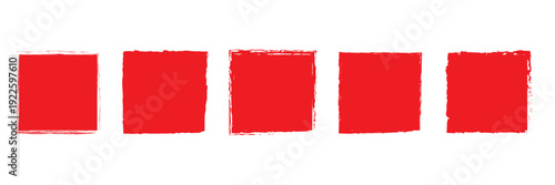 Set of Red Grunge Square Brush Frames. Collection of six rough red square brush stroke frames isolated on white background, ideal for grunge designs, posters, and social media templates. Free Download Set of Red Grunge Square Brush Frames. Collection of six rough red square brush stroke frames isolated on white background, ideal for grunge designs, posters, and social media templates. - GFXLoad