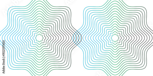 Black and white concentric circles forming a bold hypnotic pattern.