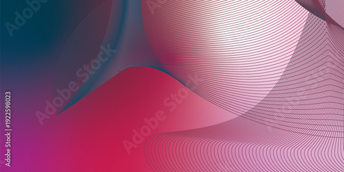 Dark noisy textured background with vibrant red, Pink, DeepPink and DarkSlateGray abstract glowing gradient waves with soft blur effect for modern header poster and banner cover design