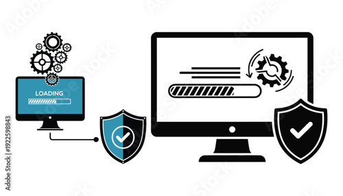 Legacy system update icons: modernization and migration