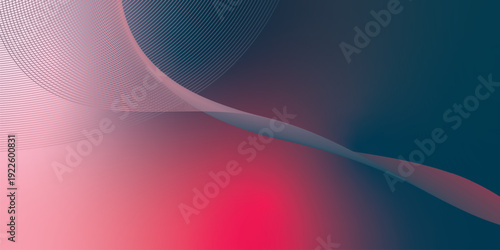 Dark noisy textured background with vibrant red, Pink, DeepPink and DarkSlateGray abstract glowing gradient waves with soft blur effect for modern header poster and banner cover design