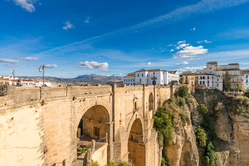 Canvas schilderij Ronda Puente Nuevo Puente Nuevo in Tajo-kloof Ronda  © Pawel Pajor