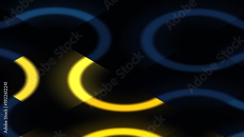 Abstract motion background with glowing abstract shapes and colors