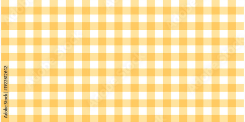 Yellow gingham or vichy pattern. eps 10