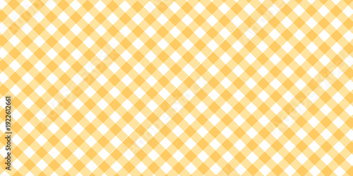 Yellow gingham or vichy pattern. eps 10