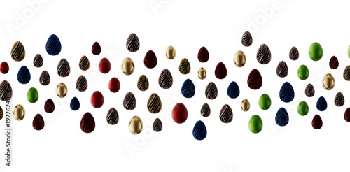Festive Easter eggs in vari...