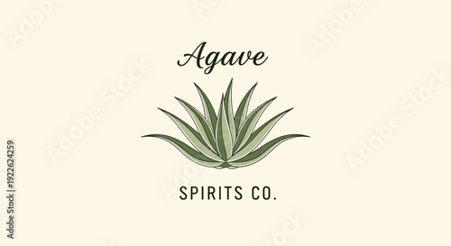 Agave Spirits Co. logo with a detailed illustration of an agave plant.