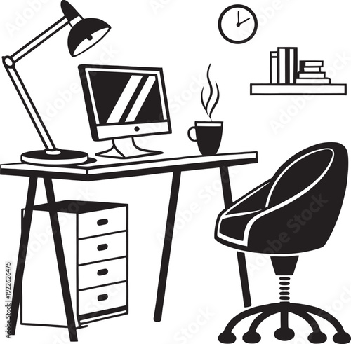 set of furniture icons