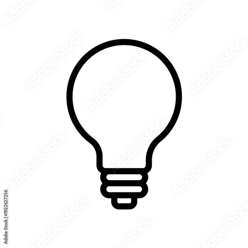 Light bulb - line vector icon