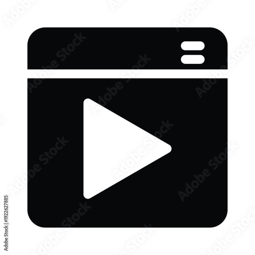 Video icon design template
