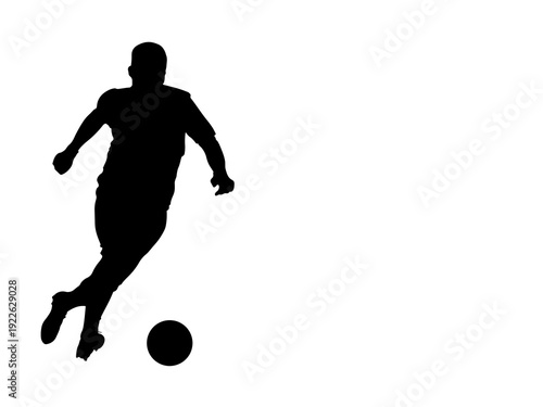 soccer player silhouette vector