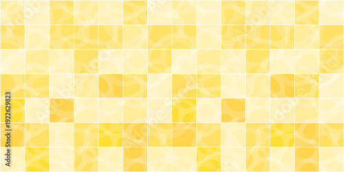 Yellow abstract ceramic bathroom tile pattern background