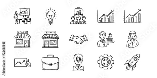 Entrepreneur Startup Founder Presenting Idea Silhouette