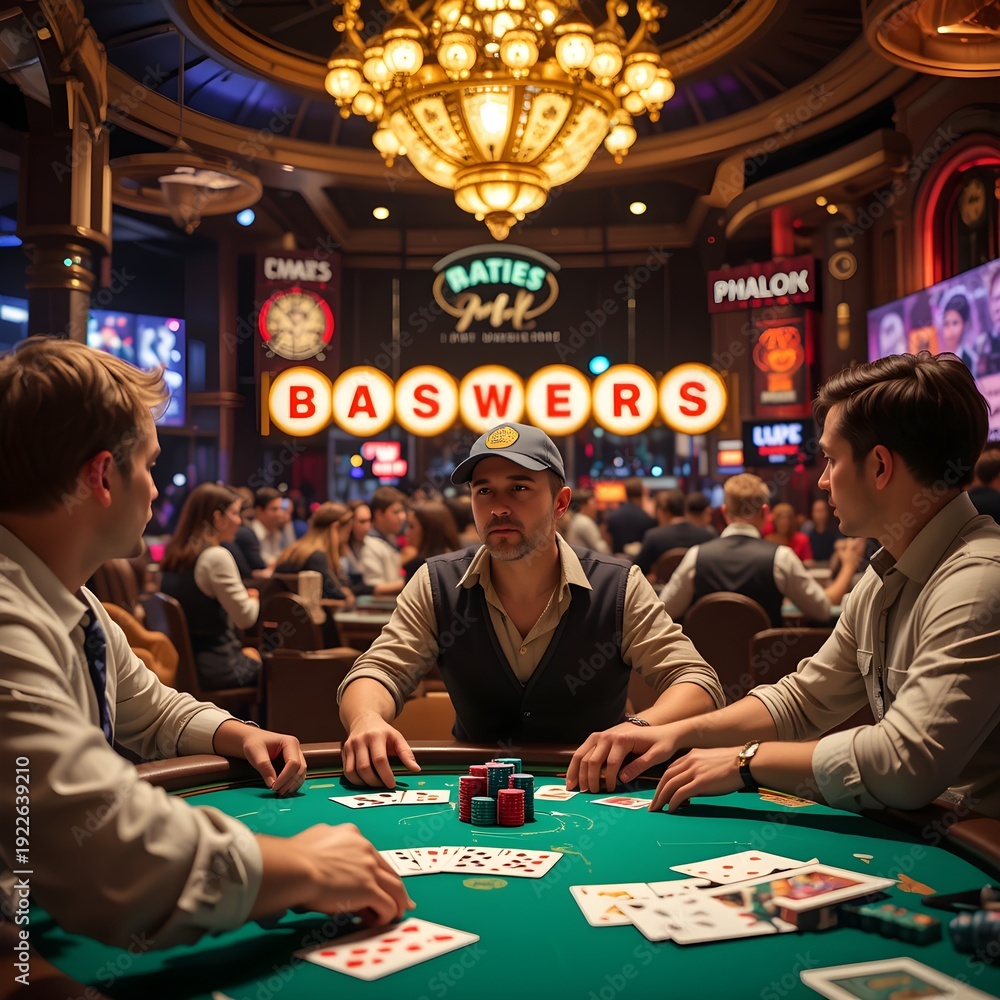 Fototapeta premium a poker tournament in Las Vegas