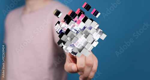 Abstract design of a hand t...