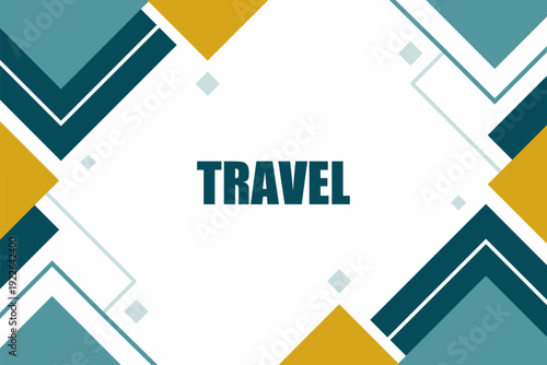 Vector banner. Megaphone with travel speech bubble. Loudspeaker. Banner for business, marketing. Banner design vector illustration.